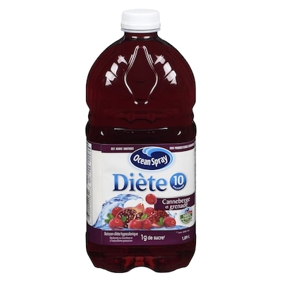 Ocean Spray Cocktail canneberges et grenade diète 1.89 l, 0,26 $/100ml