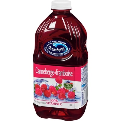 Cocktail canneberge et framboise