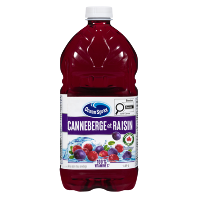 Ocean Spray Cocktail canneberge et raisin 1.89 l, 0,24 $/100ml
