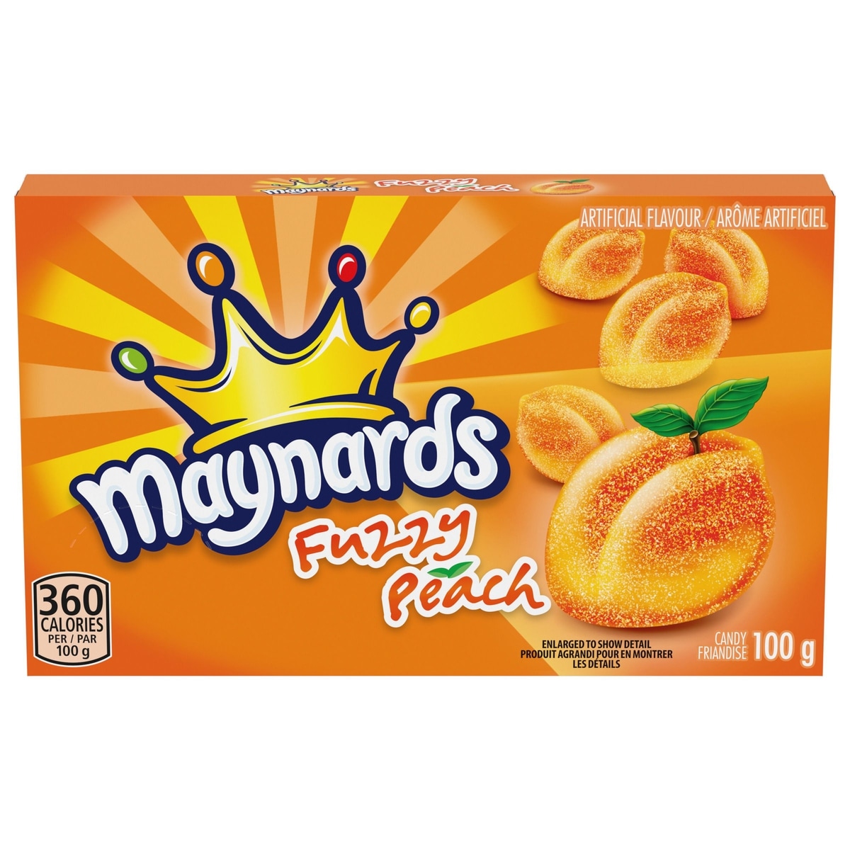 Maynards Fuzzy Peach Pêche Friandise Molle 100 g, 2,49 $/100g