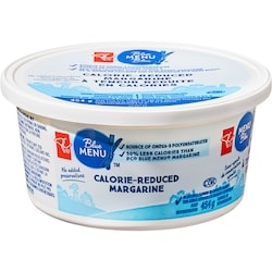 PC Menu Bleu Margarine Menu bleu à teneur réduite en calories 454 g, 0,99 $/100g