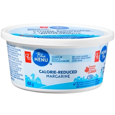 PC Menu Bleu Margarine Menu bleu à teneur réduite en calories 454 g, 0,99 $/100g