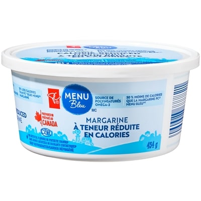 Margarine à teneur réduite en calories Menu Bleu