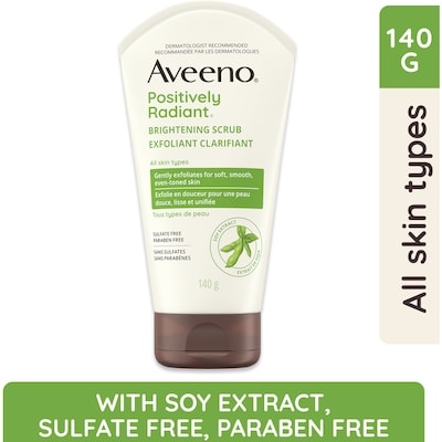 Aveeno Positively Radiant Skin Brightening Daily Scrub 140 g, $11.06/100g