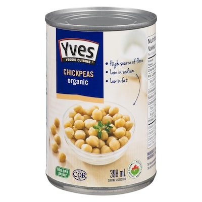 Yves Organic Chick Peas 398 ml, $0.83/100ml