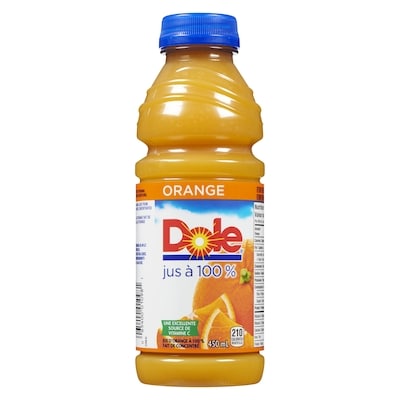 Dole Dole Jus à 100% Orange 12x450.0 ml, 0,56 $/100ml