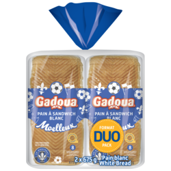 Gadoua White Bread Sandwich Club Duo Pack 2x675.0 g, $0.56/100g