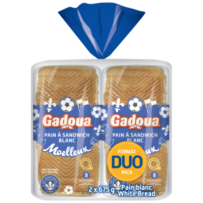 Gadoua White Bread Sandwich Club Duo Pack 2x675.0 g, $0.56/100g