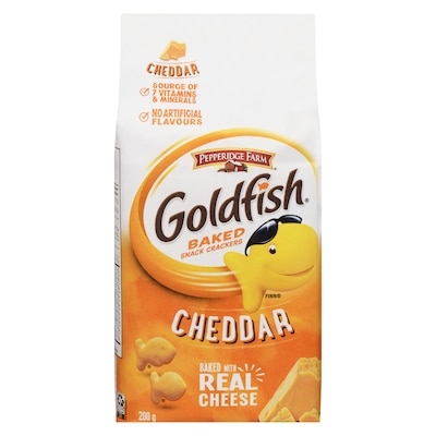 Pepperidge Farm Craquelins Goldfish au cheddar 200 g, 2,00 $/100g