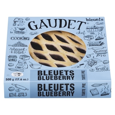 Gaudet 8" Pie, Blueberry 500 g, $0.90/100g