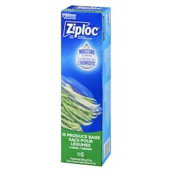 poroppo  Ziploc Freezer Fresh Produce Bags, Large - 15 ea | Loblaws