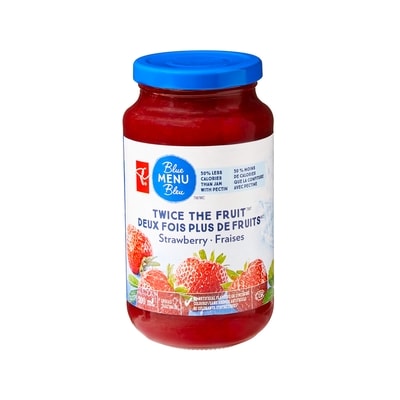 PC Menu Bleu Tartinade Deux fois plus de fruitsMD aux fraises Menu bleu  500 ml, 1,50 $/100ml