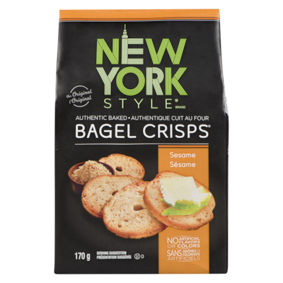New York Style Bagels au sésame Bagel Crisps 170 g, 2,35 $/100g