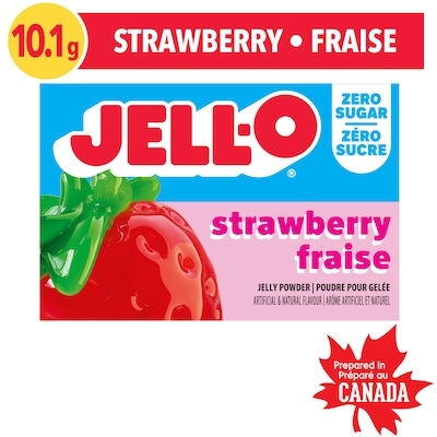 Jell-O Poudre pour gelée à la fraise légère, mélange de gélatine 10.1 g, 17,72 $/100g