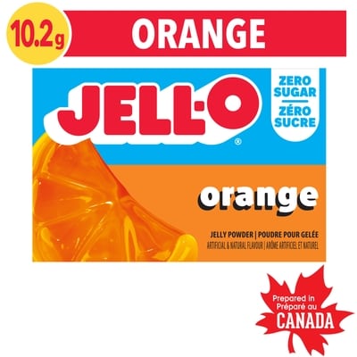 Jell-O Orange Jelly Powder Light, Gelatin Mix 10.2 g, $17.55/100g