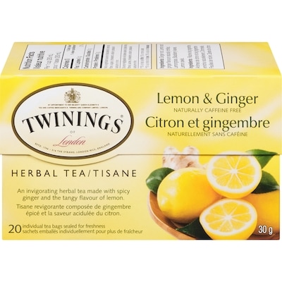 Twinings 20ct Lemon & Ginger 20 ea, $0.27/1ea