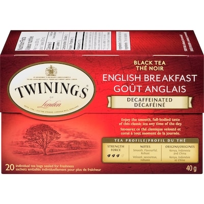 Twinings 20ct English Breakfast Decaf 20 ea, $0.25/1ea