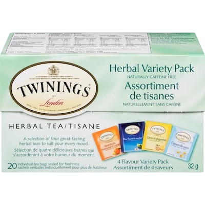 Twinings 20ct Herbal Tea Variety Pack 20 ea, $0.25/1ea