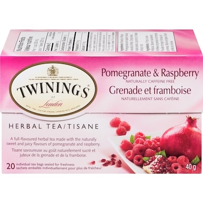 Twinings Tea, Pomegranate & Raspberry Herbal  20 ea, $0.25/1ea