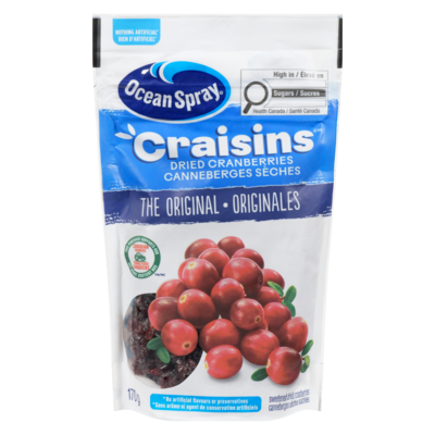 Ocean Spray Craisins Sweetened Dried Cranberries 170 g, $1.76/100g