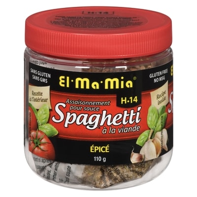 El Ma Mia Mélange d’épices pour spaghetti piquant 110 g, 3,64 $/100g