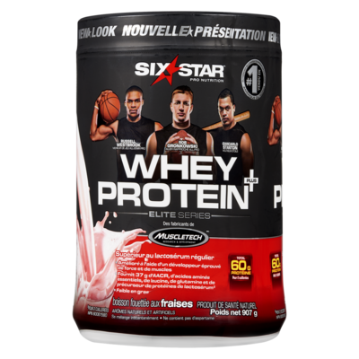 Six Star Protéines de lactosérum smoothie à la fraise 907 g, 4,41 $/100g