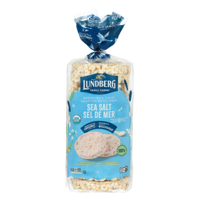 Lundberg Organic Brown Rice Cakes, Salted 241 g, $2.82/100g