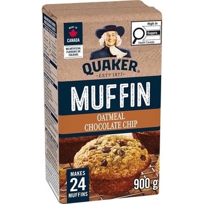 Quaker Oatmeal Chocolate Chip Muffin Mix 900 g, $0.78/100g