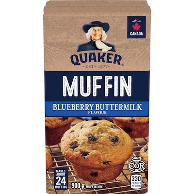 Quaker Blueberry Buttermilk Flavour Muffin Mix 900 g, $0.72/100g