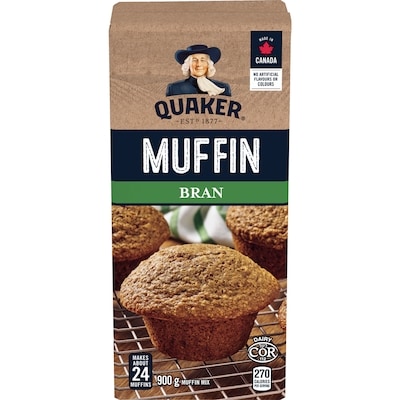 Quaker Bran Muffin Mix 900 g, $0.72/100g