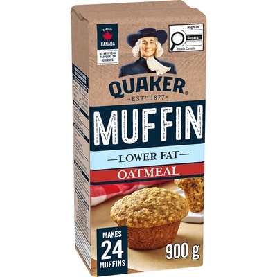 Quaker Lower Fat Oatmeal Muffin Mix 900 g, $0.78/100g