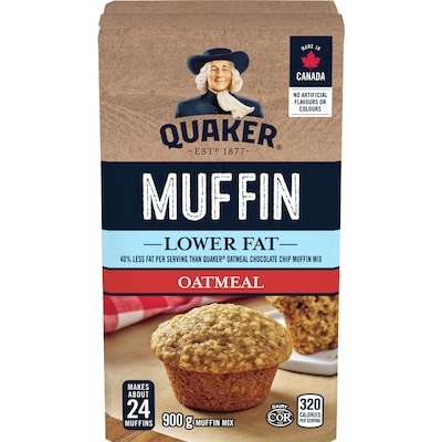 Quaker Lower Fat Oatmeal Muffin Mix 900 g, $0.64/100g