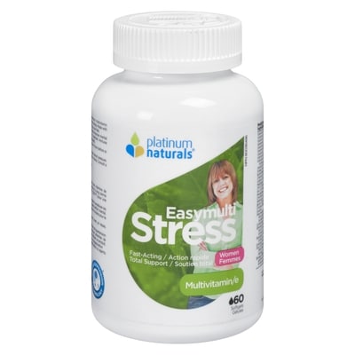 Platinum Naturals Multivitamines pour femmes Stressensials 60 ea, 0,87 $/1ch
