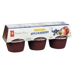 President's Choice Unsweetened Apple Blueberry Apple Sauce - 6x100