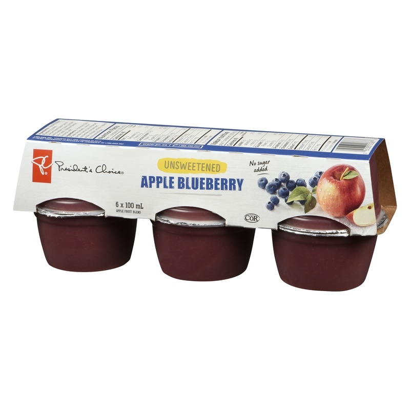 Unsweetened Apple Blueberry Apple Sauce