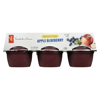 Unsweetened Apple Blueberry Apple Sauce