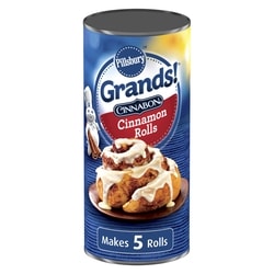 Pillsbury Grands! Cinnamon Rolls with Icing, Cinnabon Cinnamon, 5 ct 496 g, $1.11/100g