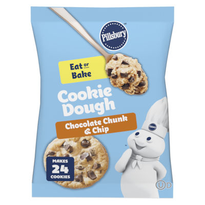 Pillsbury Grands Chocolate Chunk & Chip Cookie Dough 454 g, $0.83/100g