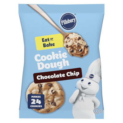 Pillsbury Grands Chocolate Chip Cookie Dough, Ready to Bake, 24 ct 454 g, $0.99/100g