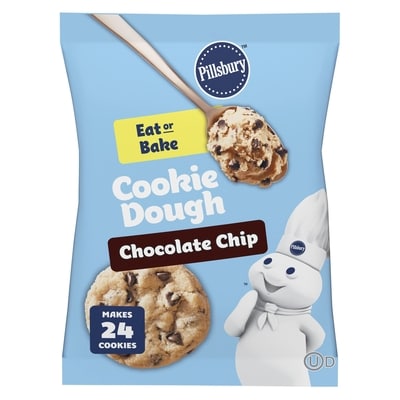 Pillsbury Grands Chocolate Chip Cookie Dough, Ready to Bake, 24 ct 454 g, $1.06/100g