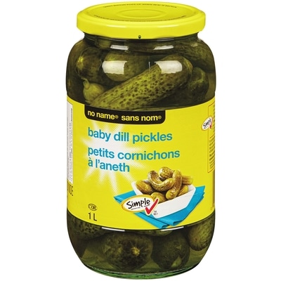No Name Baby Dill Pickles  1 l, $0.40/100ml