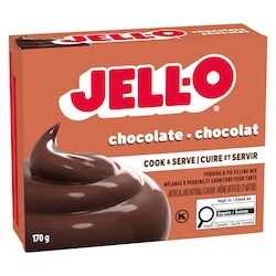 Jell-O Chocolate Cook & Serve Pudding & Pie Filling Mix - 170 g