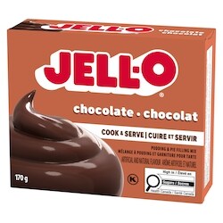 Jell-O Chocolate Cook & Serve Pudding & Pie Filling Mix - 170 g