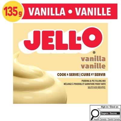 Jell-O Pouding Instantané Et Garniture Pour Tarte Vanille 135 g, 3,18 $/100g