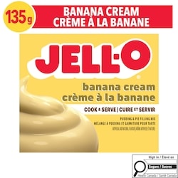 Jell-O Banana Cream Cook & Serve Pudding & Pie Filling Mix - 135 g
