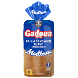 Gadoua Sandwich white bread thin sliced 675 g, $0.64/100g