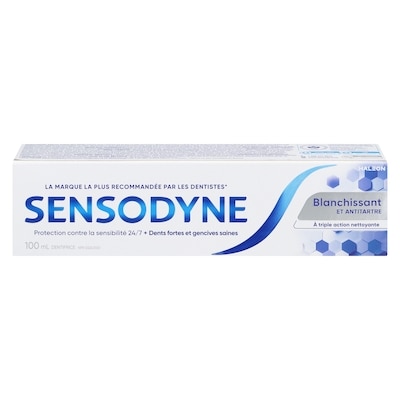 Sensodyne Dentifrice Sensodyne blanchissant et antitartre 100 ml, 6,00 $/100ml