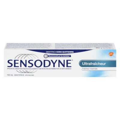 Sensodyne Dentifrice Sensodyne Ultra fraîcheur 100 ml, 5,50 $/100ml
