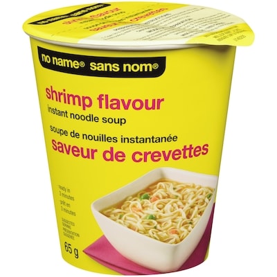 No Name Shrimp Flavour Instant Noodle SoupShrimp Flavour Instant Noodle Soup 65 g, $1.98/100g