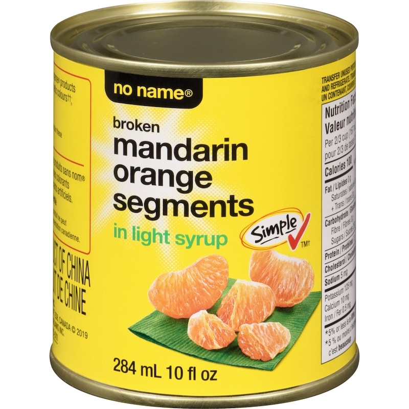 Manyan No Name Broken Mandarin Orange Segments in Light Syrup - 284